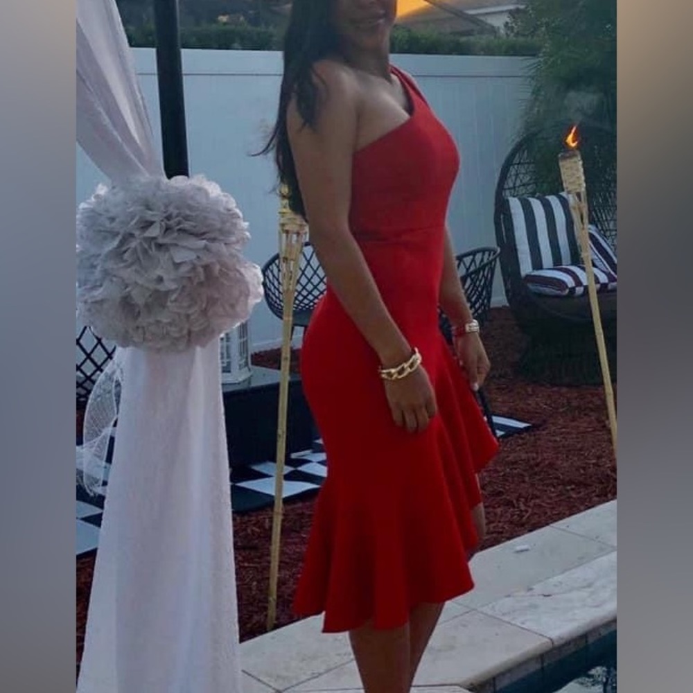 Likely one shoulder- Knee-Length Dress